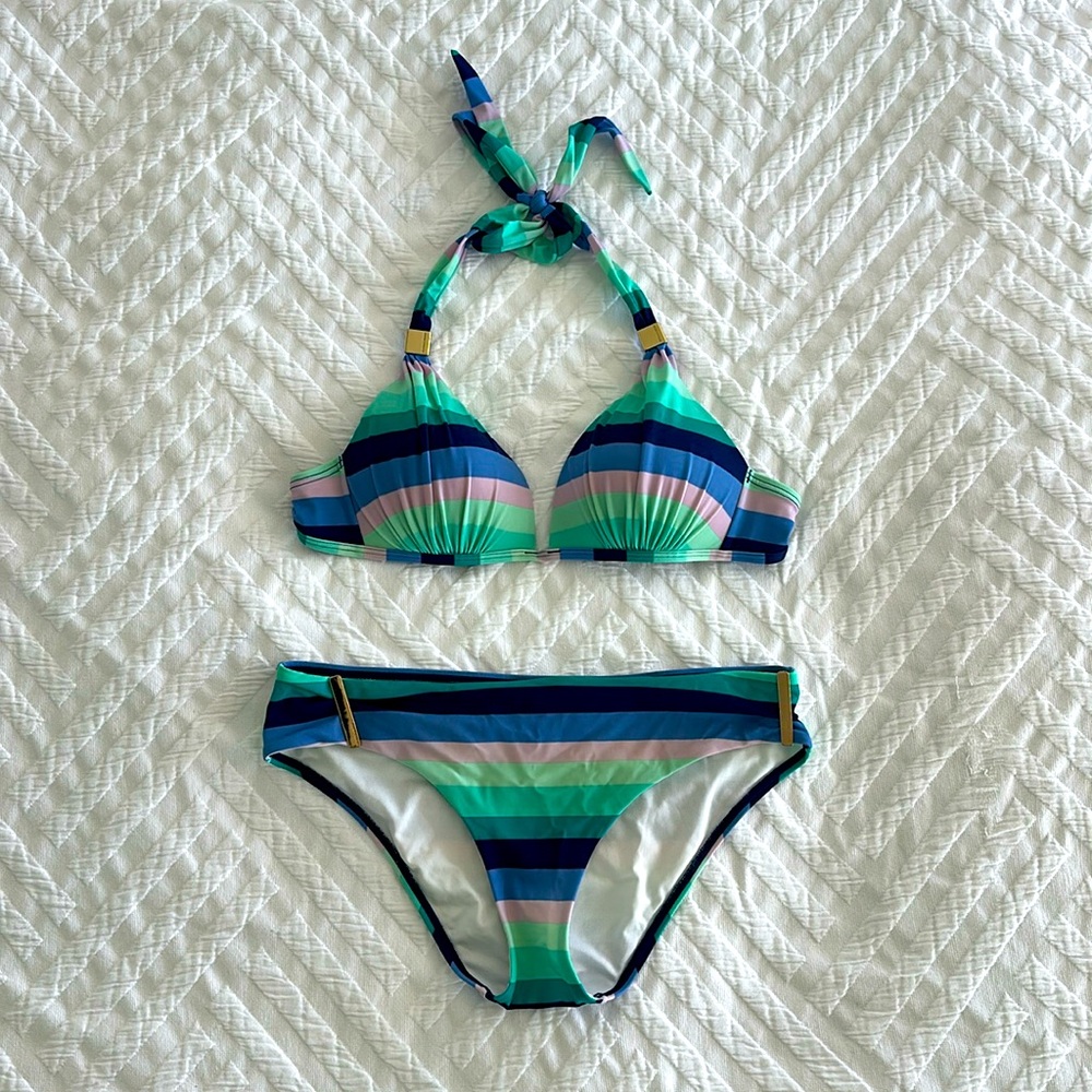 Victoria’s Secret medium striped bikini set